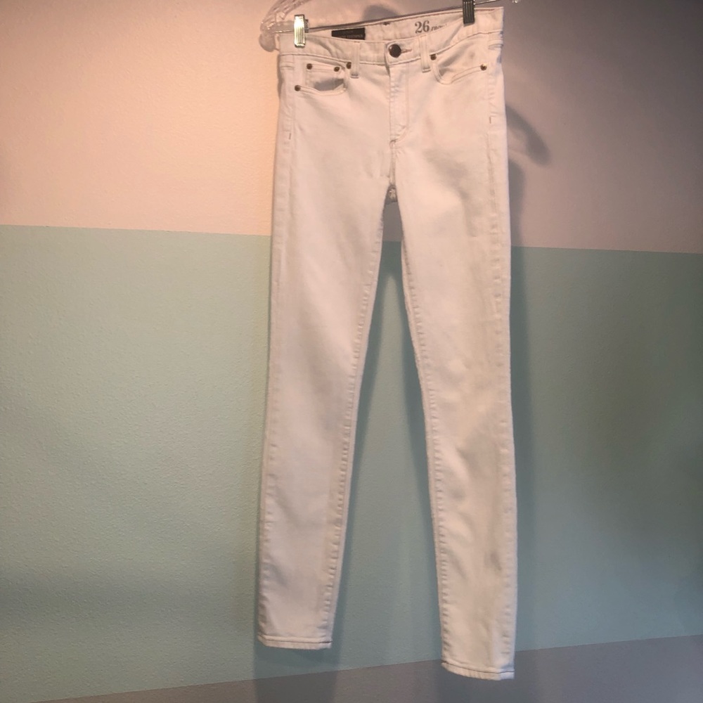 J. Crew White Skinny Jeans Size 26 Regular
